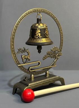 百福六字真言纯铜铃铛家居客厅玄关风水摆件化五黄二黑乔迁开业礼