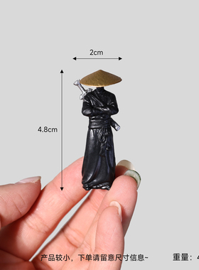 古风侠客工位饰品摆件个性创意显示屏车内饰品汽车中控台车载摆件