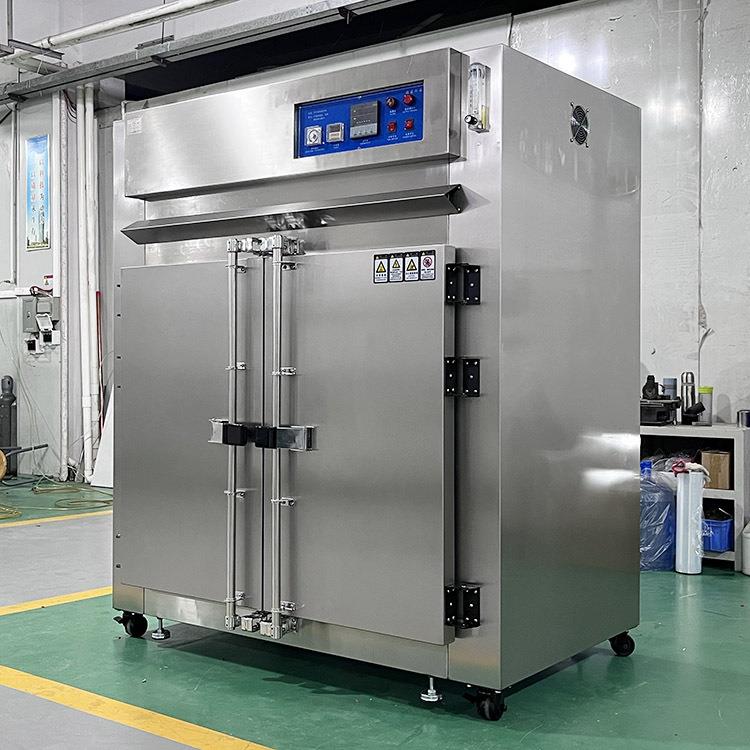 304不锈钢烤箱 智能控温工业烤箱热风循环烤箱双开门立式工业烤箱 - 图1