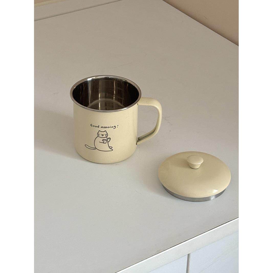 老麦【自制】ins小猫316不锈钢儿童喝水杯咖啡杯果汁杯牛奶杯,淘宝优惠券,粉丝福利购,淘宝优惠卷