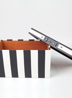 样板间衣帽间衣柜书架装饰架皮箱装饰收纳盒储物箱家居收纳整理箱