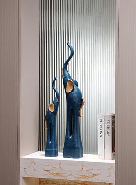 休闲和方便的豪华客厅大型落地式装饰品家幸运大象入口景观装饰乔