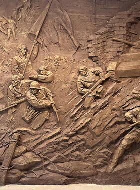 铸铜人物雕塑定制户外玻璃纤维八路军抗战 英雄雕像摆件红色文化