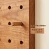Log-style solid wood hole board, storage hanging board behind the entrance door, cherry wood wall display rack customization
