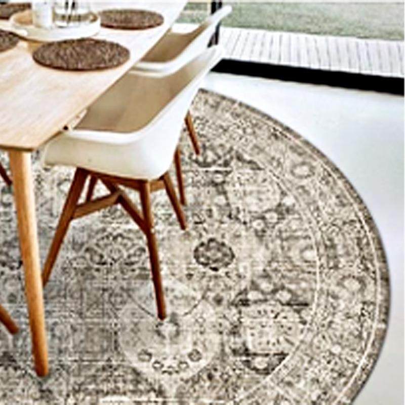 水GXV美式复古形地毯折叠可防地滑圆可洗茶几垫子梳妆台,淘宝优惠券,粉丝福利购,淘宝优惠卷