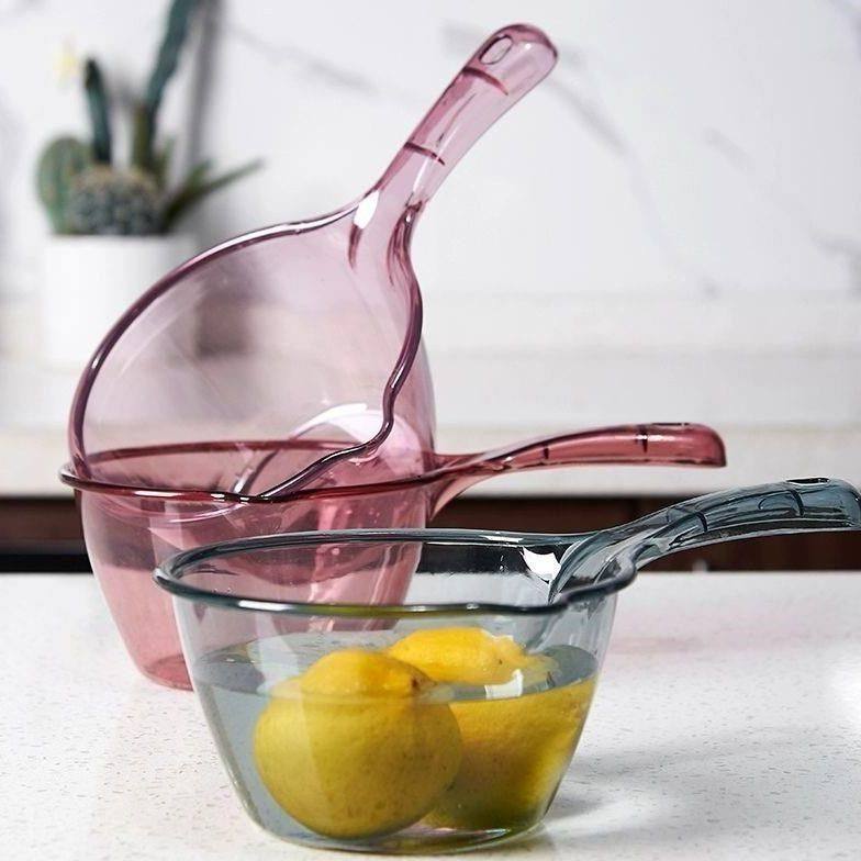 摔不破水勺水瓢家用加深高透长柄塑料大号创意厨房透明舀水勺家用,淘宝优惠券,粉丝福利购,淘宝优惠卷