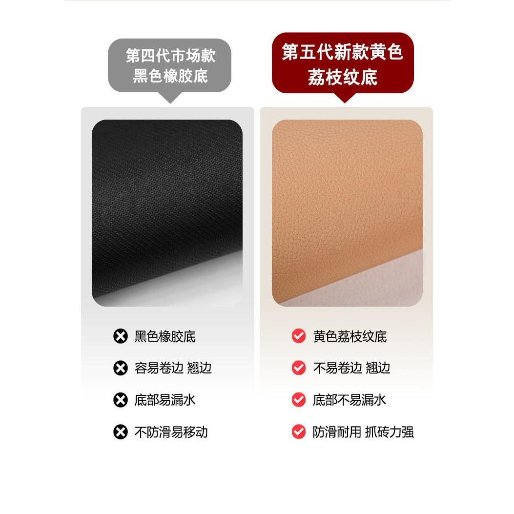 红色新年节日厨房防滑地板垫硅藻泥门吸收脚垫防污防摔浴室门垫 - 图3