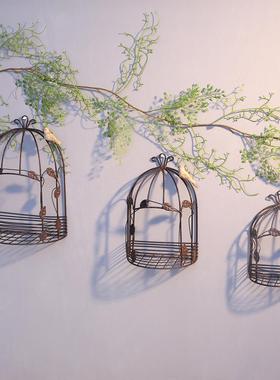 鸟笼铁艺摆件幼儿园森系户外装饰园区微景观别墅走廊庭院花园布置