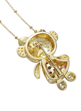 ARTE艾尔蒂小熊项链胸针