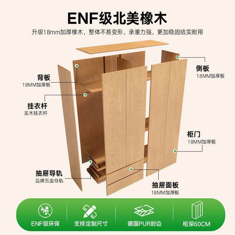 儿童衣柜连书桌一体转角组合带电脑桌家用卧室小户型定制实木衣柜,淘宝优惠券,粉丝福利购,淘宝优惠卷