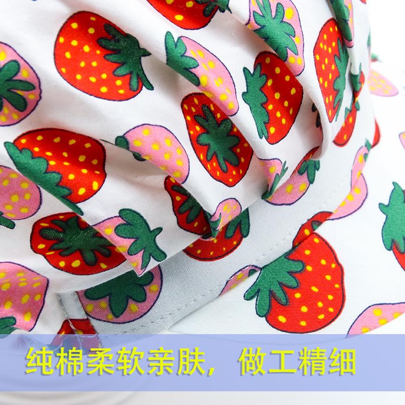 厨房防油烟帽女家用炒菜做饭卫生帽长发餐饮厨师帽车间防尘工作帽 - 图1