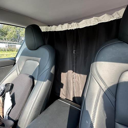 汽车隔断窗车内卡通遮阳帘宝宝防晒中间隔挡前后排车载防窥隐私帘 - 图2