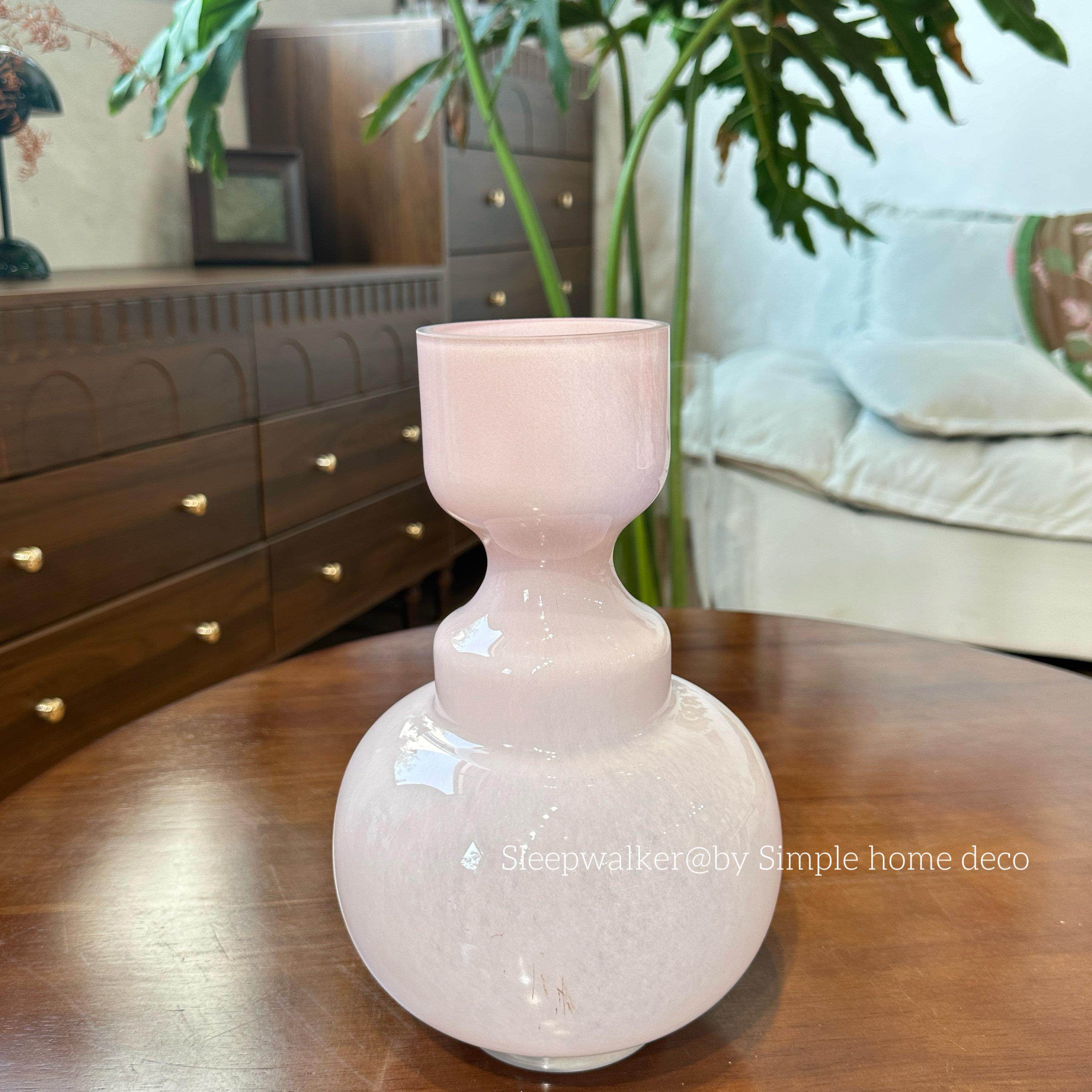 粉色回忆|粉色系原色花瓶孤品组合 玫瑰郁金香玻璃花瓶花器,淘宝优惠券,粉丝福利购,淘宝优惠卷