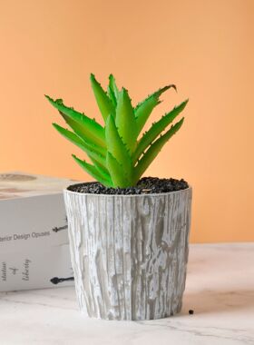 仿树皮花盆 耐高温花盆 仿真植物花盆 多颜色做旧复古小花盆