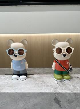 27CM陶瓷熊存钱罐客厅电视柜儿童房壁柜橱柜桌面装饰摆件卡通创意