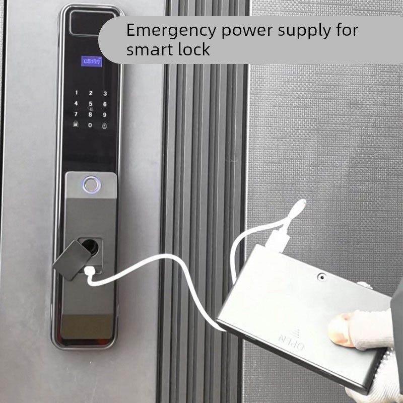 智能密码锁电子锁应急电源指纹锁保险柜外接电池盒外接电源通用口,淘宝优惠券,粉丝福利购,淘宝优惠卷