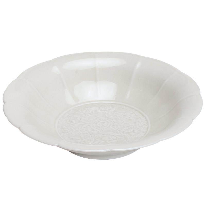 拓土草木灰家用陶瓷茶承茶点盘创意盖碗茶壶垫雕花缠枝莲花瓣壶承,淘宝优惠券,粉丝福利购,淘宝优惠卷