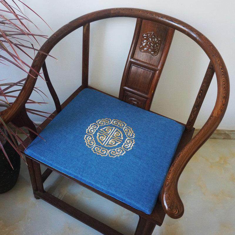 中式棉麻圈椅垫红木椅子坐垫餐椅垫沙发垫卡座垫防滑海绵垫子定制,淘宝优惠券,粉丝福利购,淘宝优惠卷