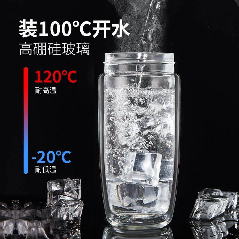 捷安玺磁弹泡茶杯茶水分离男女生新款2025磁吸玻璃茶杯随手水杯子,淘宝优惠券,粉丝福利购,淘宝优惠卷