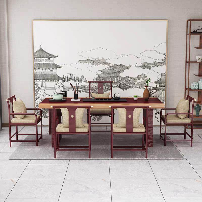 实木茶桌椅组合原木茶几家用客厅新中式泡茶桌整套简约办公室茶台,淘宝优惠券,粉丝福利购,淘宝优惠卷