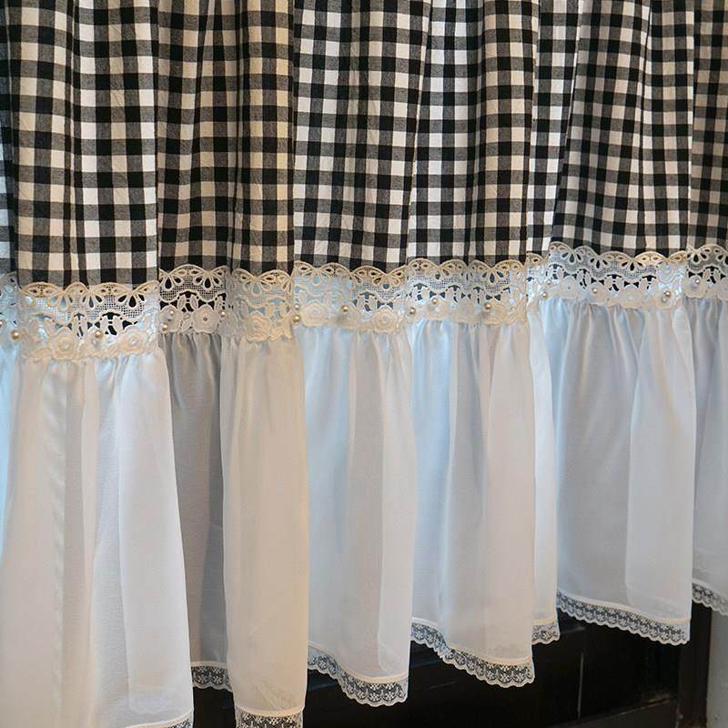 浪漫格调蕾丝门帘半帘窗帘短款帘隔断帘厨房窗户柜子屏风遮挡帘子,淘宝优惠券,粉丝福利购,淘宝优惠卷