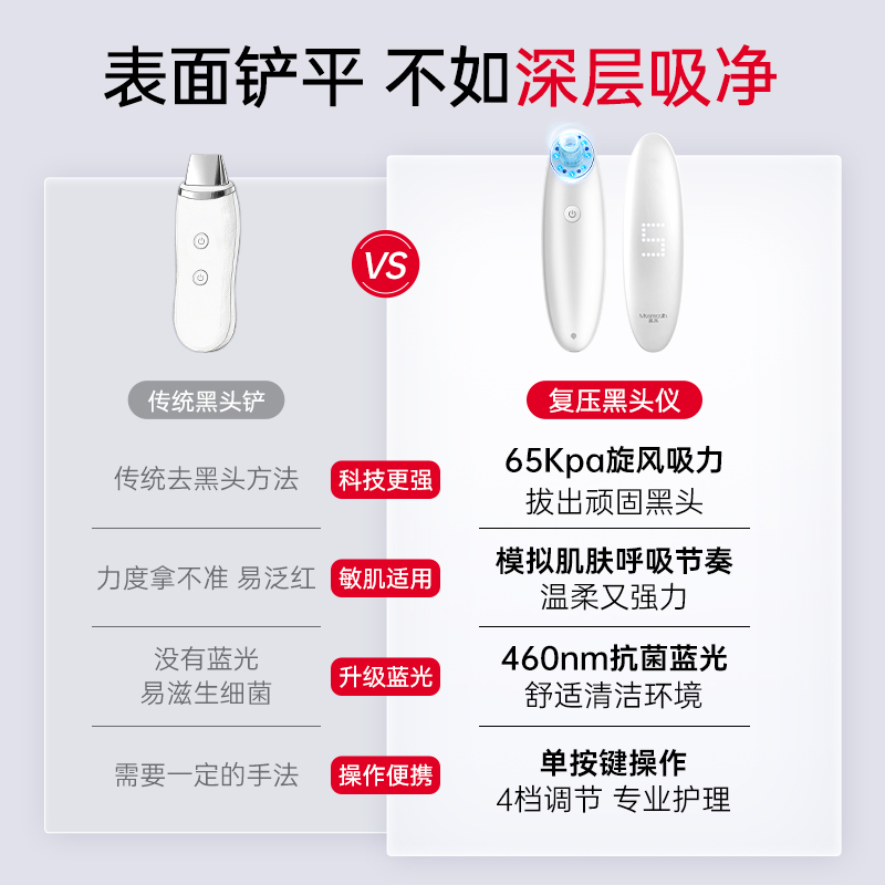 慕苏黑头仪电动吸黑头神器家用脸部毛孔清洁器去黑头粉刺美容仪