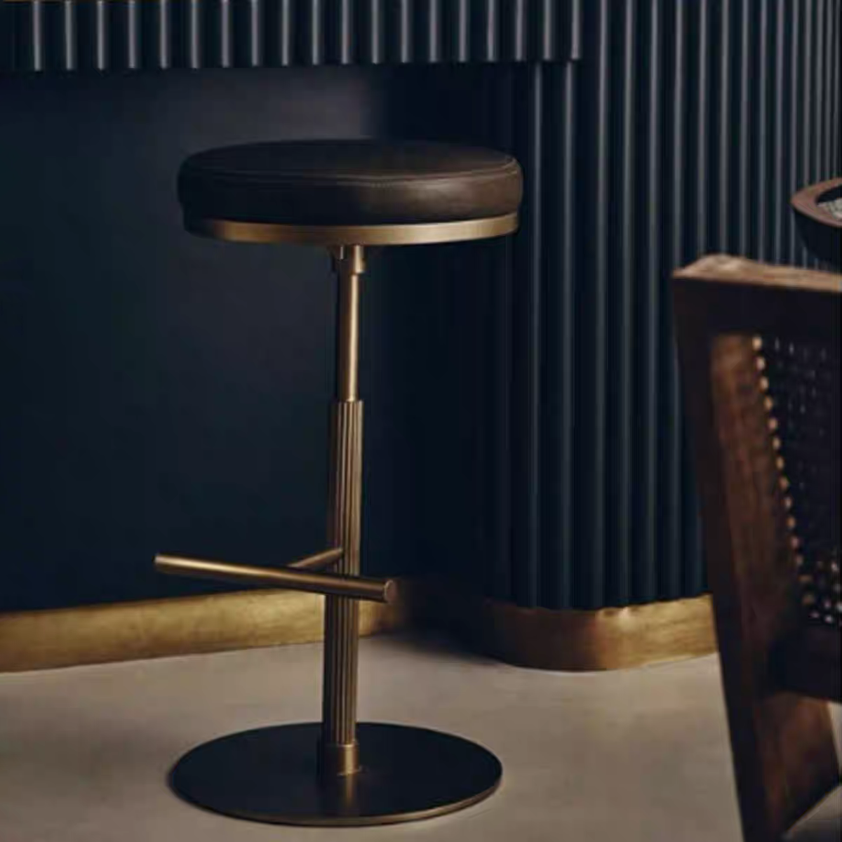 意式轻奢高级感升降旋转吧椅前台设计师高脚椅家用吧台凳岛台吧椅,淘宝优惠券,粉丝福利购,淘宝优惠卷