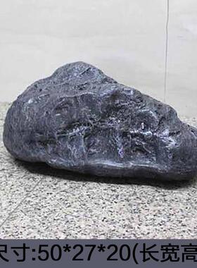 奇石玻璃钢仿真石头树脂人造景观石空心摆件户外假岩石装饰道具