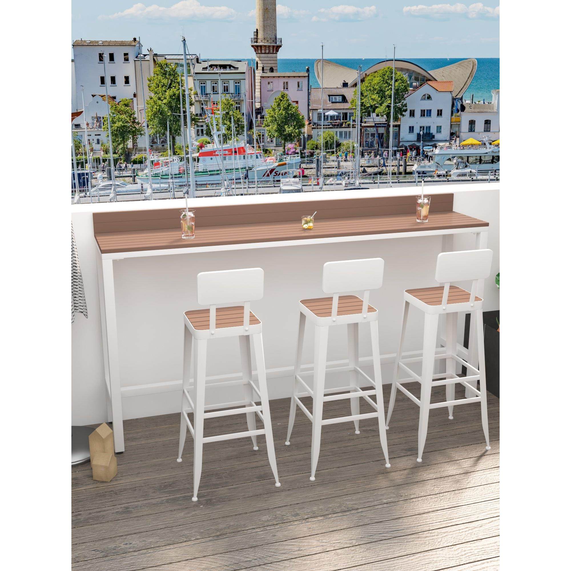 家用休闲户外阳台吧台桌椅组合天台庭院室外高脚桌露台咖啡长条桌,淘宝优惠券,粉丝福利购,淘宝优惠卷