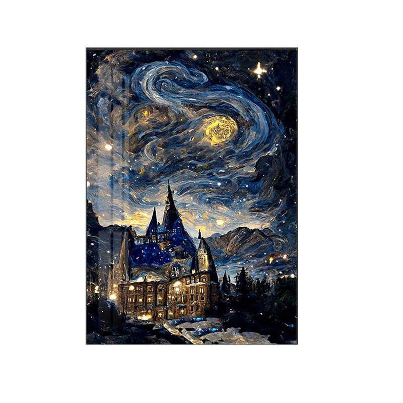 钻石画满钻2025新款梵高星空5d点贴钻十字绣霍格沃兹城堡客厅风景,淘宝优惠券,粉丝福利购,淘宝优惠卷