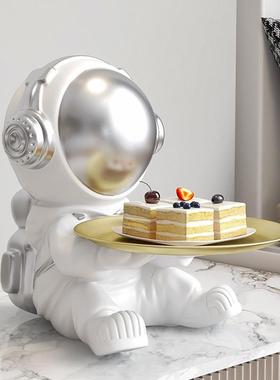 宇航员玄关钥匙收纳托盘摆件太空人存钱罐2023新款家居桌面装饰品