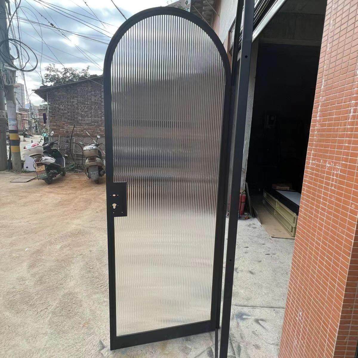 定制极窄弧形玻璃拱形室内门铁艺玻璃门房间门平开 门铁艺烤漆门,淘宝优惠券,粉丝福利购,淘宝优惠卷