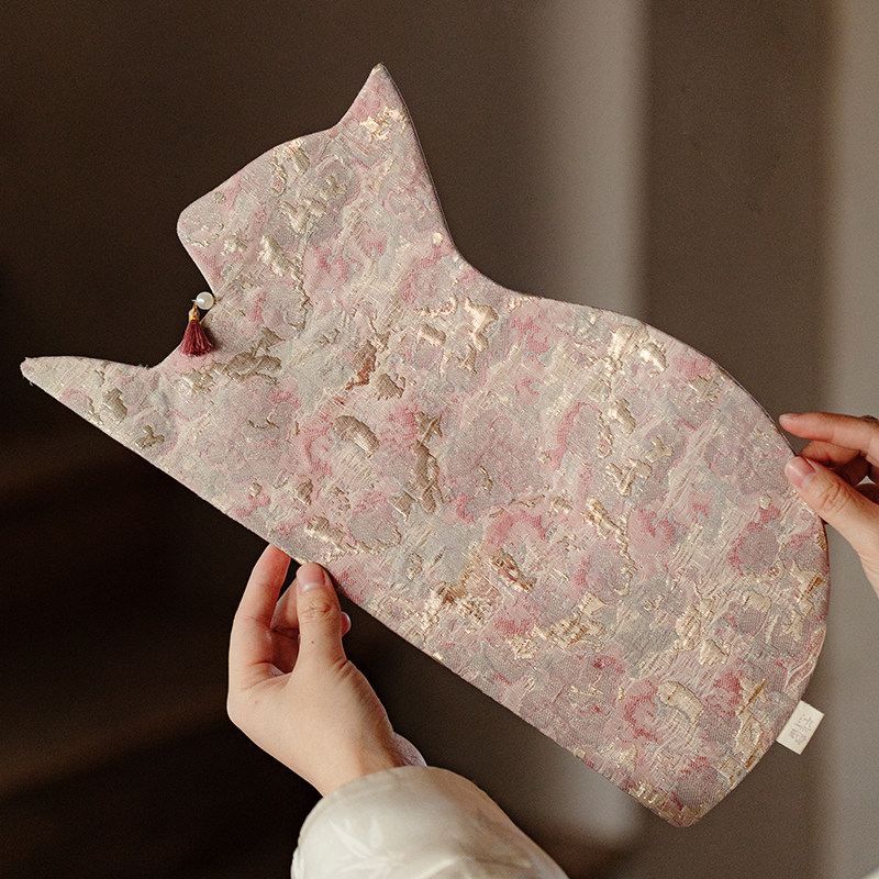 束刻 创意可爱猫咪茶席轻奢高级感防水干泡席茶几一人用布艺茶垫,淘宝优惠券,粉丝福利购,淘宝优惠卷