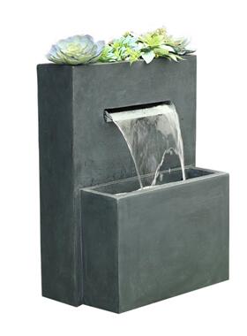 流水财富饰品喷泉房入口阳台室外庭院花园循环水池地板景观装饰