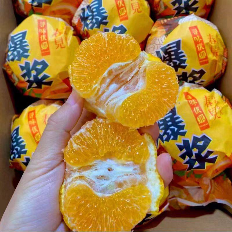 现货匠心级爆浆春见耙耙柑约8斤新鲜孕妇水果金狐狸橘子包邮,淘宝优惠券,粉丝福利购,淘宝优惠卷