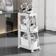 Multifunctional trolley movable living room kitchen organizer household school bag storage shelf book storage shelf