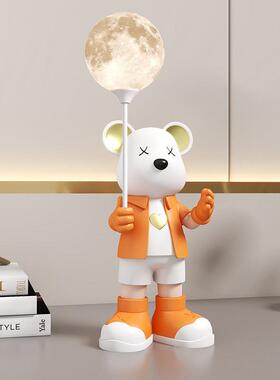 轻奢暴力熊客厅摆件家居饰品电视柜玄关酒柜装饰品卧室桌面爱心熊