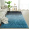 Silky wool carpet gradient bedroom and living room stain-resistant and easy-care plush full bedside blanket silk wool carpet