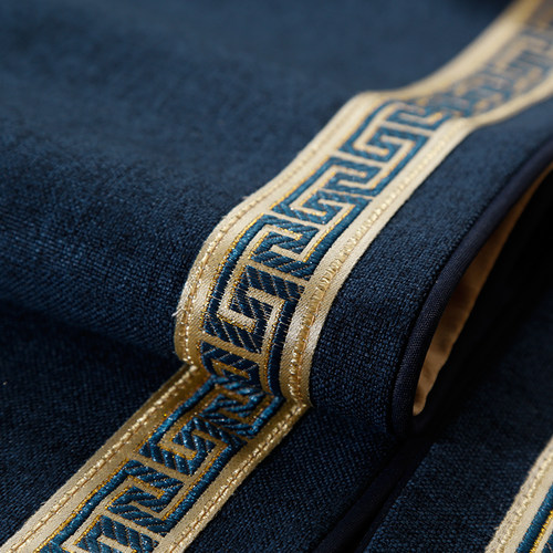 中式餐桌茶几茶台茶桌垫布茶旗新中式桌布长条桌旗餐边柜装饰桌布 - 图0