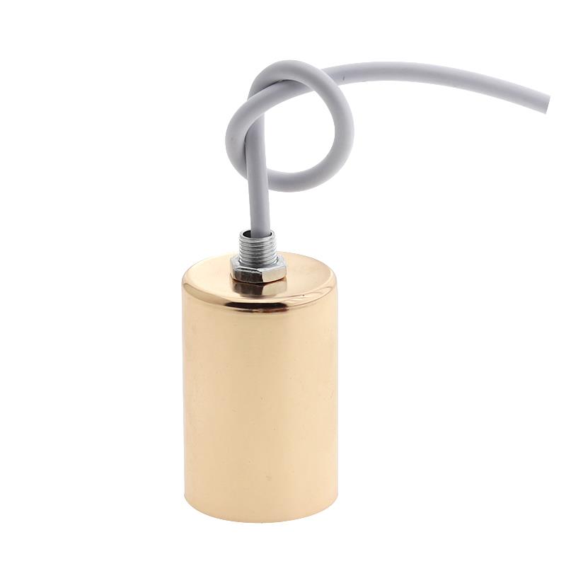 E27E14大螺口灯头灯座复古灯杯带电线家用落地灯DIY灯具配件吊灯 - 图3