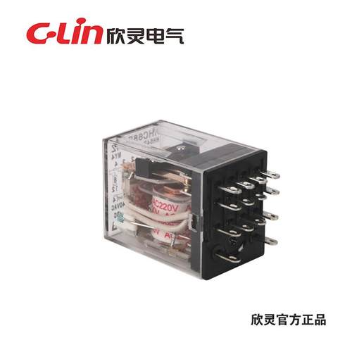 欣灵HHC68B-4Z/HH54PL/MY4NJ中间继电器220V 带电源指示灯 小14脚 - 图2