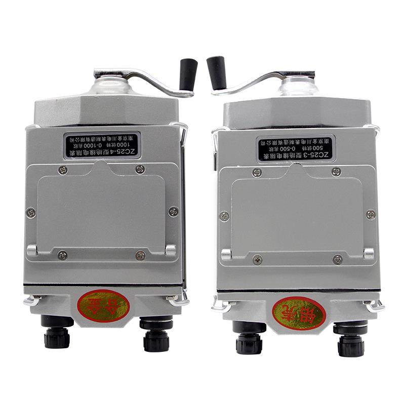 金川摇表500V绝缘表1000V兆欧表2500v绝缘电阻测试仪电阻表ZC25-3 - 图2