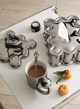 镀银软装饰饰品斯堪的纳维亚风格无障碍豪华入口餐桌电视柜台顶部