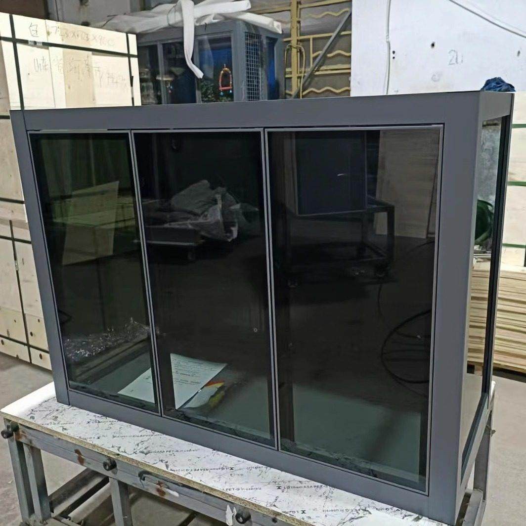 工业风铝合金鱼缸底柜玻璃门鱼缸柜草缸地柜底滤专用海缸底座定制,淘宝优惠券,粉丝福利购,淘宝优惠卷