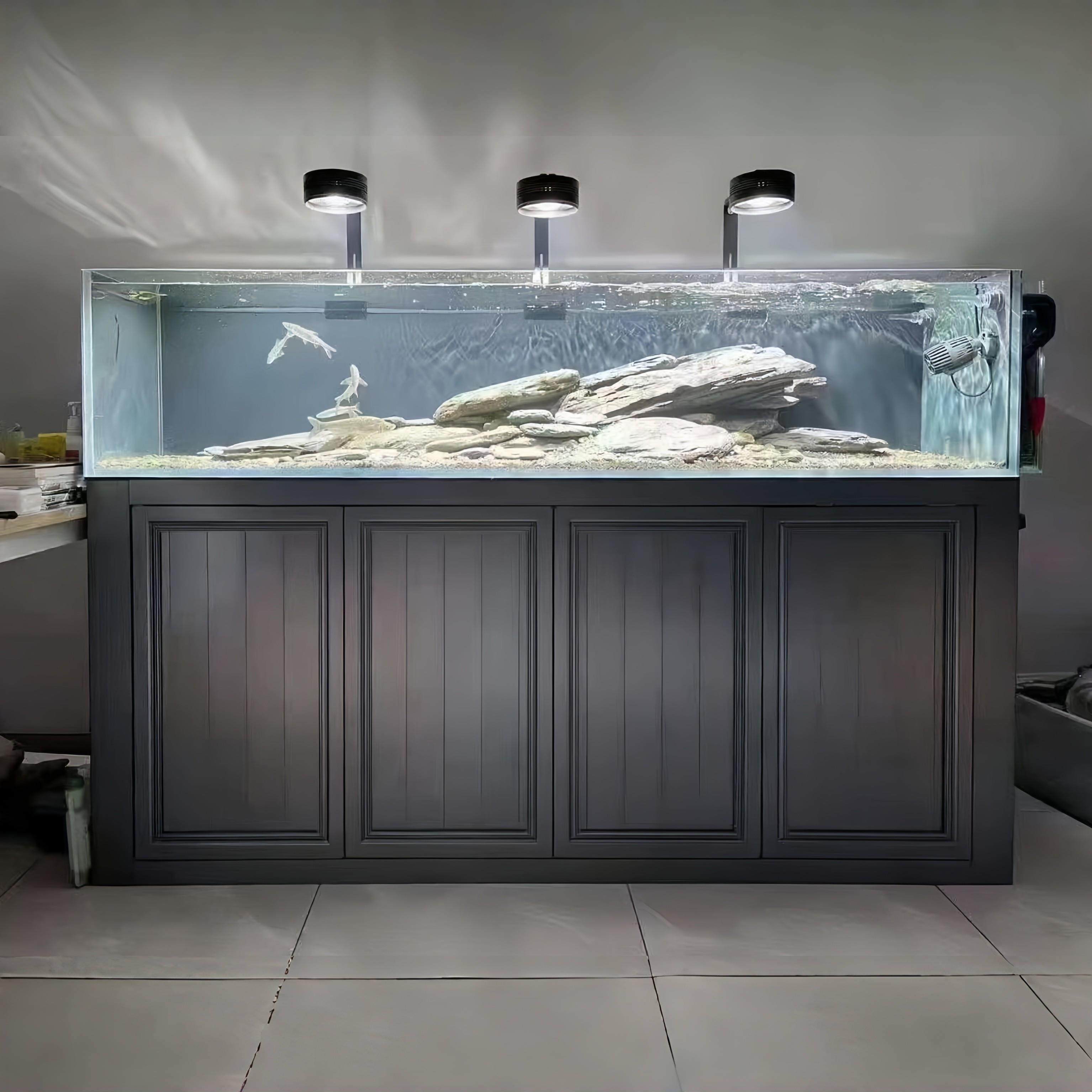 工业风铝合金鱼缸底柜玻璃门鱼缸柜草缸地柜底滤专用海缸底座定制,淘宝优惠券,粉丝福利购,淘宝优惠卷