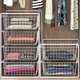 Wardrobe pull storage basket layered partition cabinet storage wardrobe drawer-type tiered basket storage rack