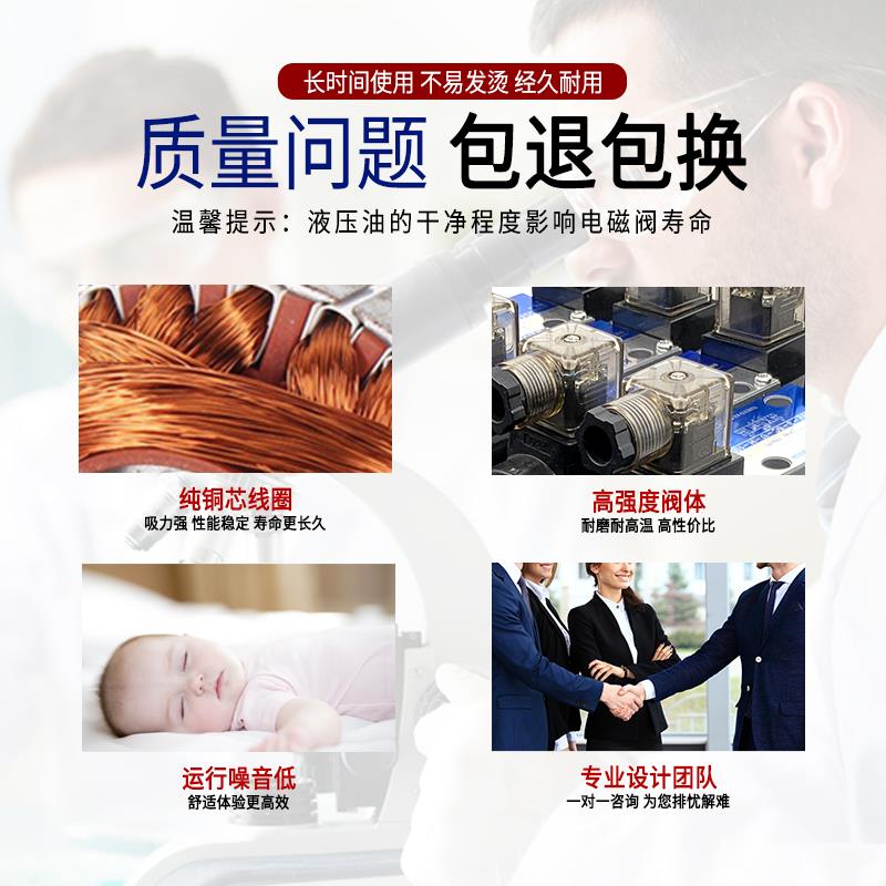 液压电磁阀换向控制阀DSG-02-2B2-A220V-DL2B3B 2B2L-DC24-LW单头 - 图1