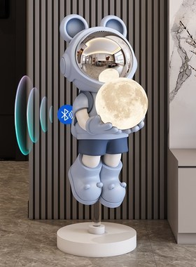太空人宇航员大摆件蓝牙音响客厅高端装饰品电视柜沙发旁边落地灯