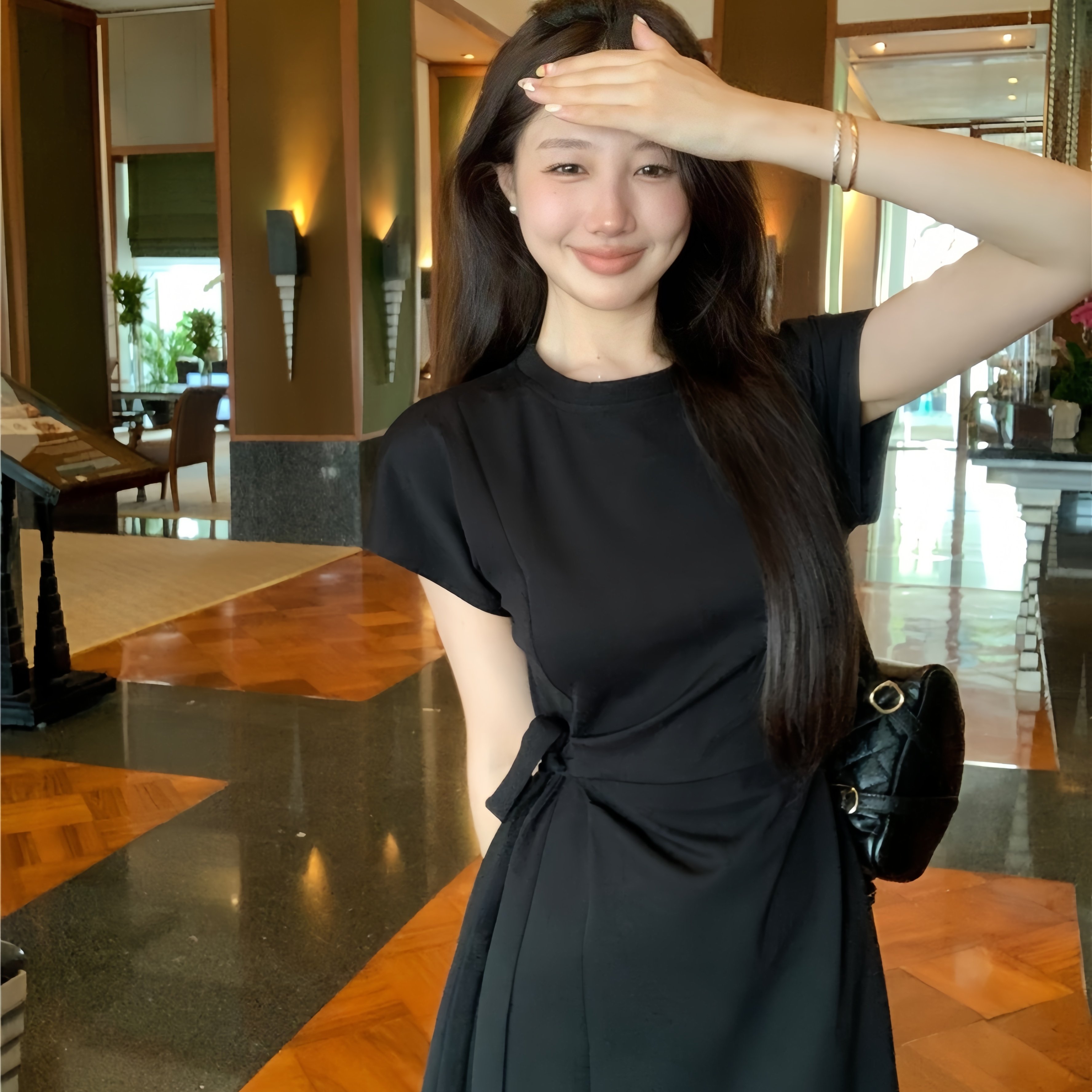 CC2026夏季法式绝美V领碎花连衣裙女气质收腰长裙茶歇裙