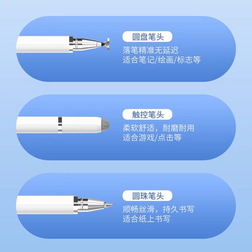 触屏电容笔手机平板通用磁吸触控笔ipad绘画手写笔点触修图剪辑适用苹果华为oppo小米vivo学习机细头触屏笔 - 图0